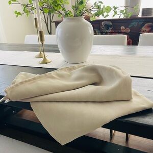 ROOM ESSENTIALS beige stripe damask shower curtain-NEW